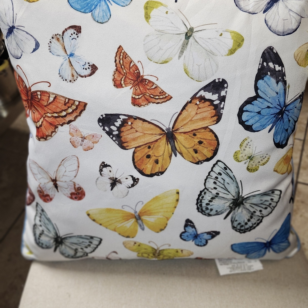 Stratford Home Multicolor Butterfly Accent Pillow 14X14